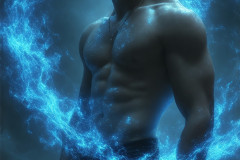 Elemental Mages,handsome men,fantasy,and magic,brought to life through the magic of AI