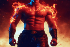 Elemental Mages,handsome men,fantasy,and magic,brought to life through the magic of AI