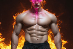 Elemental Mages,handsome men,fantasy,and magic,brought to life through the magic of AI