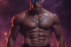 Elemental Mages,handsome men,fantasy,and magic,brought to life through the magic of AI