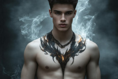 Elemental Mages,handsome men,fantasy,and magic,brought to life through the magic of AI