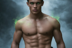 Elemental Mages,handsome men,fantasy,and magic,brought to life through the magic of AI