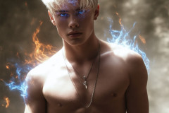 Elemental Mages,handsome men,fantasy,and magic,brought to life through the magic of AI