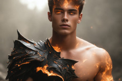 Elemental Mages,handsome men,fantasy,and magic,brought to life through the magic of AI