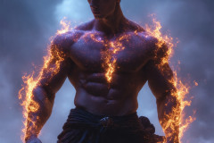 Elemental Mages,handsome men,fantasy,and magic,brought to life through the magic of AI