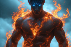 Elemental Mages,handsome men,fantasy,and magic,brought to life through the magic of AI