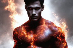 Elemental Mages,handsome men,fantasy,and magic,brought to life through the magic of AI