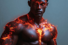 Elemental Mages,handsome men,fantasy,and magic,brought to life through the magic of AI