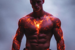 Elemental Mages,handsome men,fantasy,and magic,brought to life through the magic of AI