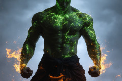 Elemental Mages,handsome men,fantasy,and magic,brought to life through the magic of AI