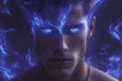 Elemental Mages,handsome men,fantasy,and magic,brought to life through the magic of AI