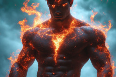 Elemental Mages,handsome men,fantasy,and magic,brought to life through the magic of AI