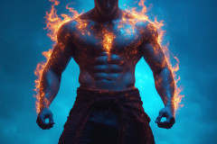 Elemental Mages,handsome men,fantasy,and magic,brought to life through the magic of AI