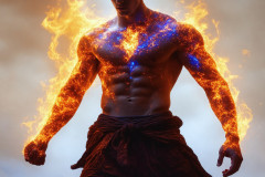 Elemental Mages,handsome men,fantasy,and magic,brought to life through the magic of AI