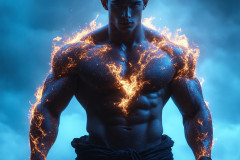 Elemental Mages,handsome men,fantasy,and magic,brought to life through the magic of AI