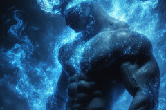 Elemental Mages,handsome men,fantasy,and magic,brought to life through the magic of AI