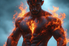 Elemental Mages,handsome men,fantasy,and magic,brought to life through the magic of AI