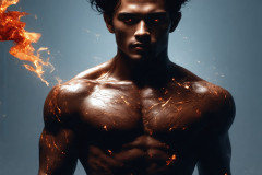 Elemental Mages,handsome men,fantasy,and magic,brought to life through the magic of AI