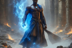 Elemental Mages,handsome men,fantasy,and magic,brought to life through the magic of AI