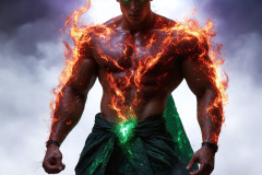 Elemental Mages,handsome men,fantasy,and magic,brought to life through the magic of AI