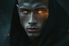 Elemental Mages,handsome men,fantasy,and magic,brought to life through the magic of AI