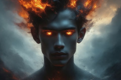 Elemental Mages,handsome men,fantasy,and magic,brought to life through the magic of AI