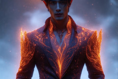 Elemental Mages,handsome men,fantasy,and magic,brought to life through the magic of AI