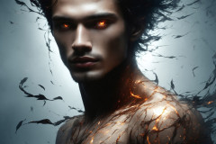 Elemental Mages,handsome men,fantasy,and magic,brought to life through the magic of AI