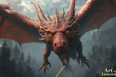 The Dragon God Bahamut Dominates the Sky, Passing Devine Judgment