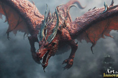 The Dragon God Bahamut Dominates the Sky, Passing Devine Judgment