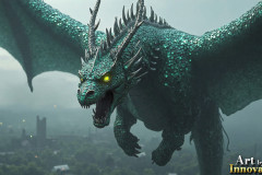 The Dragon God Bahamut Dominates the Sky, Passing Devine Judgment