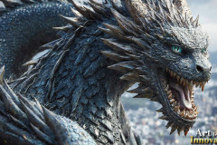 The Dragon God Bahamut Dominates the Sky, Passing Devine Judgment