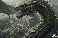 The Dragon God Bahamut Dominates the Sky, Passing Devine Judgment