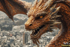 The Dragon God Bahamut Dominates the Sky, Passing Devine Judgment