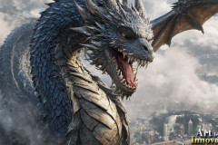 The Dragon God Bahamut Dominates the Sky, Passing Devine Judgment