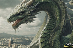 The Dragon God Bahamut Dominates the Sky, Passing Devine Judgment