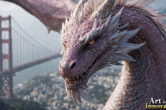 The Dragon God Bahamut Dominates the Sky, Passing Devine Judgment