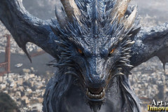 The Dragon God Bahamut Dominates the Sky, Passing Devine Judgment