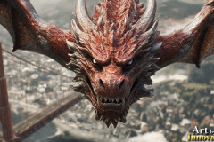 The Dragon God Bahamut Dominates the Sky, Passing Devine Judgment