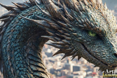 The Dragon God Bahamut Dominates the Sky, Passing Devine Judgment