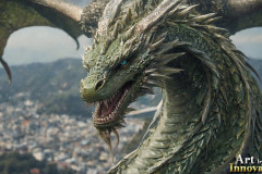 The Dragon God Bahamut Dominates the Sky, Passing Devine Judgment