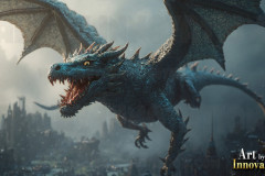 The Dragon God Bahamut Dominates the Sky, Passing Devine Judgment