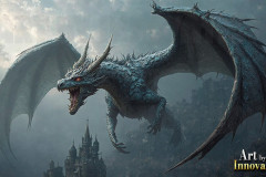 The Dragon God Bahamut Dominates the Sky, Passing Devine Judgment