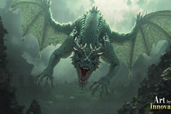 The Dragon God Bahamut Dominates the Sky, Passing Devine Judgment