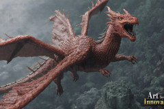 The Dragon God Bahamut Dominates the Sky, Passing Devine Judgment