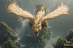 The Dragon God Bahamut Dominates the Sky, Passing Devine Judgment