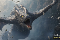 The Dragon God Bahamut Dominates the Sky, Passing Devine Judgment