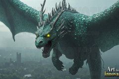 The Dragon God Bahamut Dominates the Sky, Passing Devine Judgment