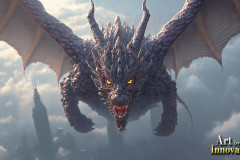 The Dragon God Bahamut Dominates the Sky, Passing Devine Judgment