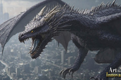 The Dragon God Bahamut Dominates the Sky, Passing Devine Judgment